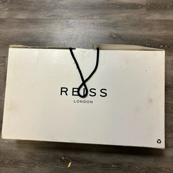 REISS | Hoxton Knee High Boot With Zippers Black Leather Size 39 NEW In Box - Picture 10 of 10